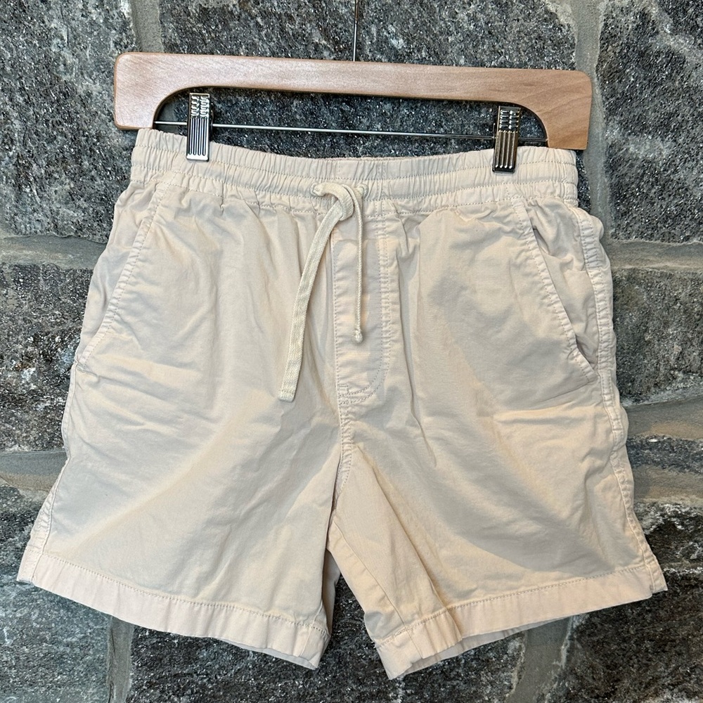 J CREW Men's Chino Drawstring Shorts in Stone size XS